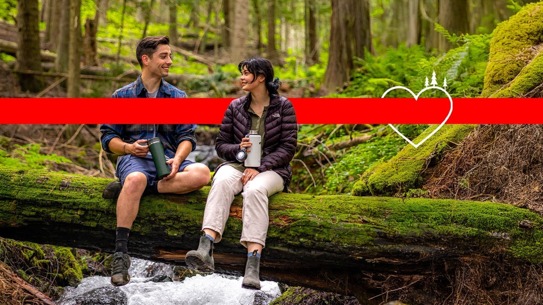Valentine's Day Couple enjoying the outdoors