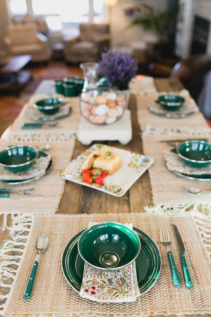 Pioneer Enamelware 4 Person Table Set