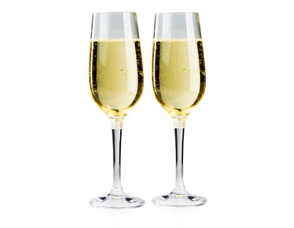 Set di flute da champagne a nido d'ape