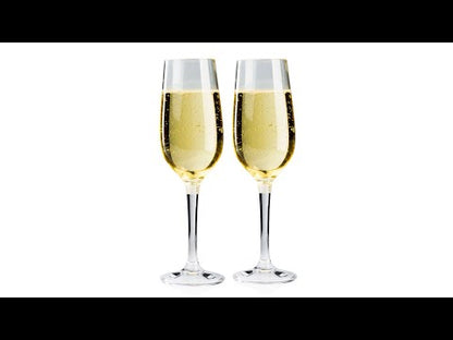 Set di flute da champagne a nido d'ape